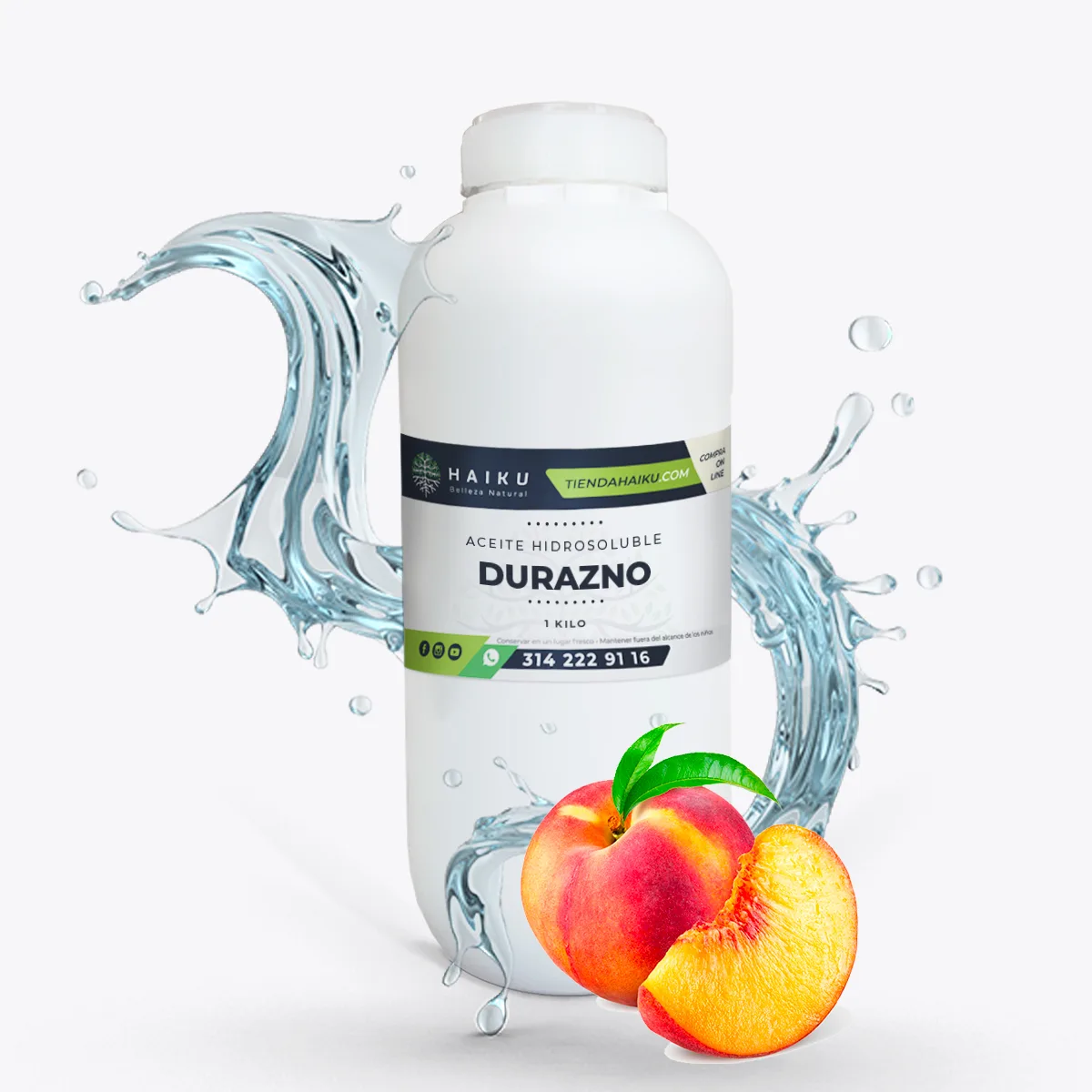 Aceite Hidrosoluble De Durazno
