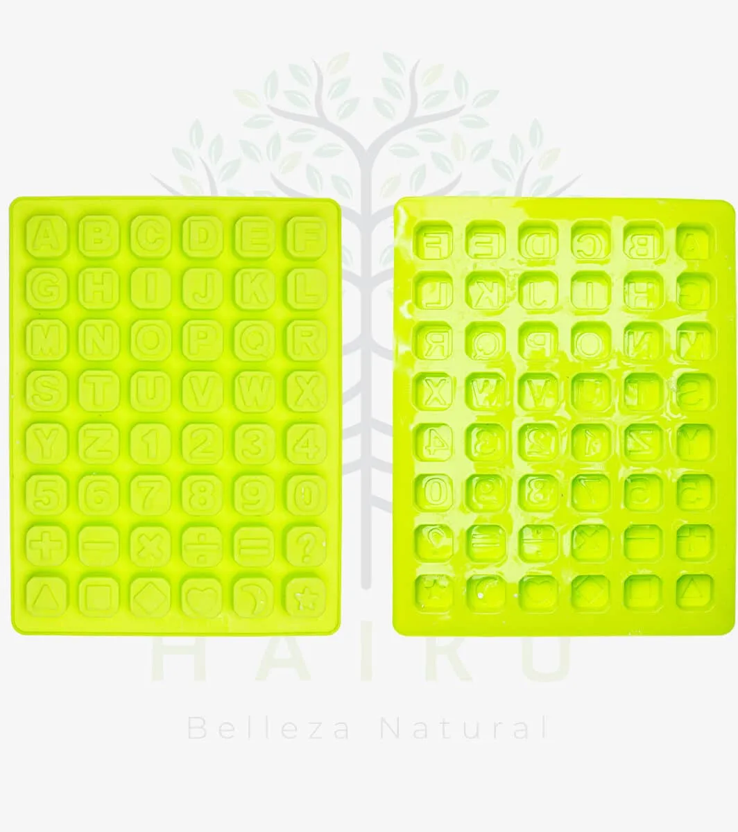 Molde Letras Pequeñas Relieve