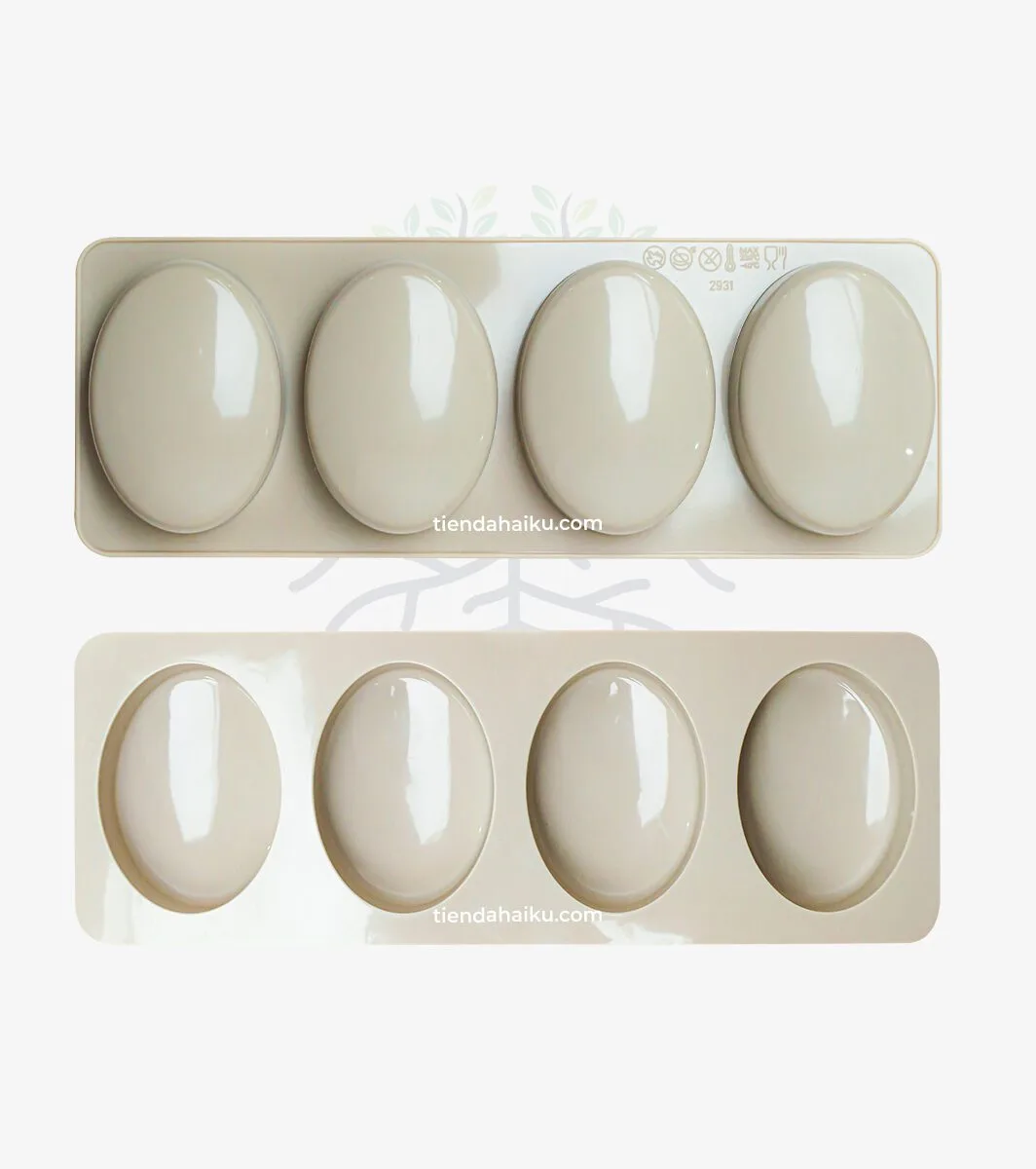 Molde silicona Ovalado x 4