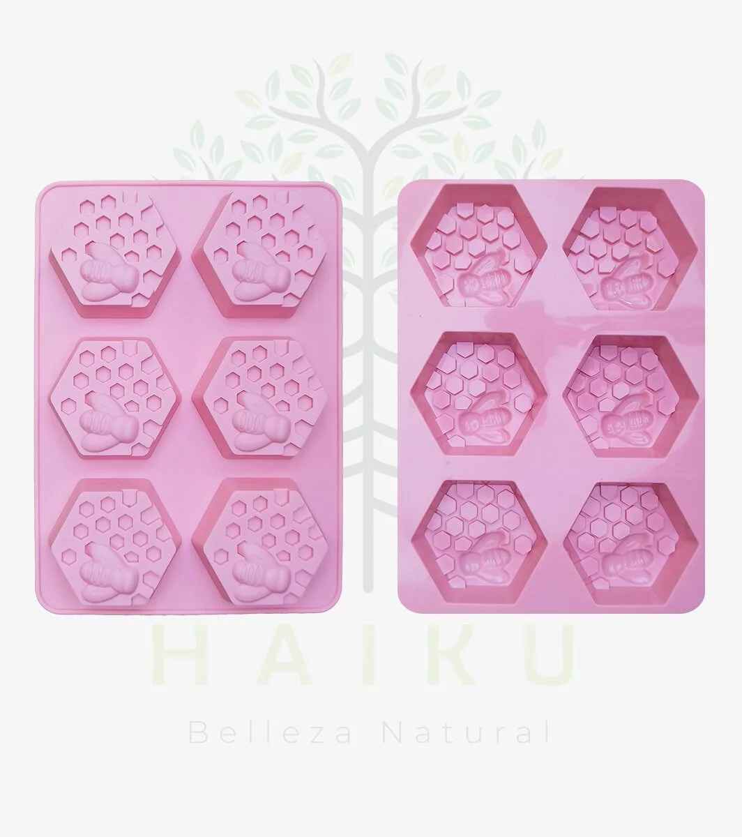 Molde Abejas Hexagonal x 6